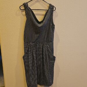 Costa Blanca Black and White Polka Dot Midi Dress